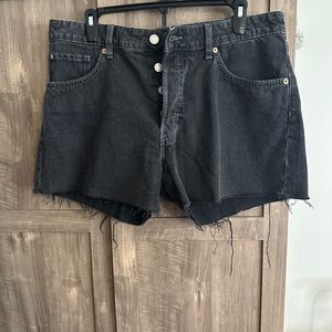 H&M Black Jean Shorts